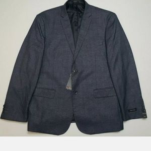 NWT AZAR MAN 44R Slim Fit Charcoal Sport Coat